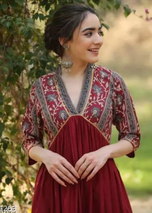 New Alia Cut Kurti Design